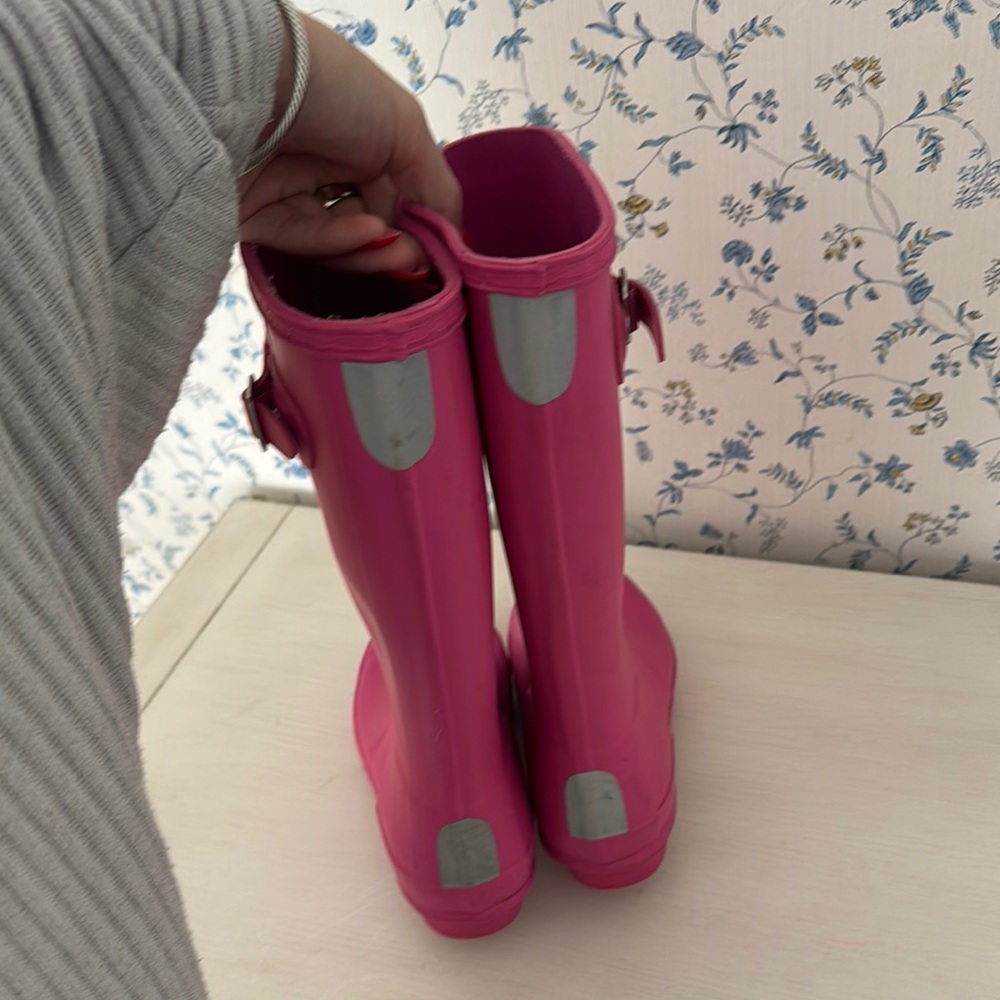 Hunter Fuchsia Waterproof Boots - Picture 3 of 3